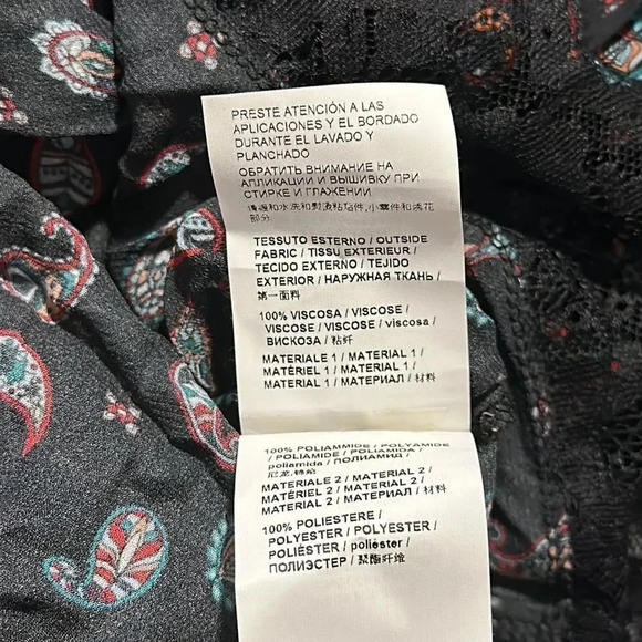 PINKO ZWARTE BLOUSE MANIGLIA Sz 4 - Picture 12 of 16